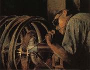 Grant Wood Helix Welder china oil painting reproduction